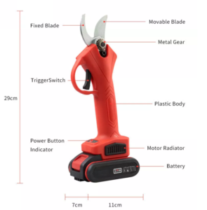 21V Cordless Brushless Electric Pruning Shears, 25mm Cutting Diameter Lithium Tree Pruner for Fruit Tree & Garden Branch Trimming h79570ddc07f3426e81198fa9f0d4147d1